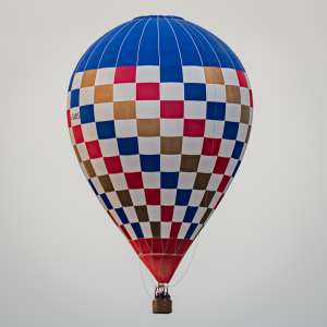 G-GABS hot air balloon, a Cameron TR-70, seen at Corsley Heath, Wiltshire, United Kingdom on 14 September 2025. Photograph by Dave