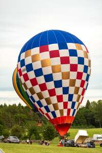G-GABS hot air balloon, a Cameron TR-70, seen at Arrow, Warwickshire, United Kingdom on 30 May 2026. Photograph by Dave