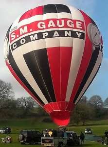 Sm Gauge hot air balloon G-GAGE, a Cameron Z-105, added to the archive 7 September 2026. Photograph by Liam Whitelock
