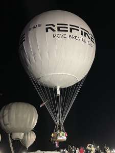 G-GASI hot air balloon, a Ballonbau Worner NL-STU/1000. Photograph by Colin Wright