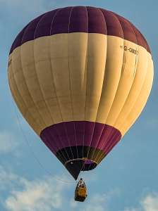 G-GBBT hot air balloon, an Ultramagic M-90, seen at Arrow, Warwickshire, United Kingdom on 29 May 2026. Photograph by Dave