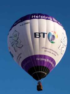 G-GBBT hot air balloon, an Ultramagic M-90, added to the archive 7 September 2026. Photograph by G Bann