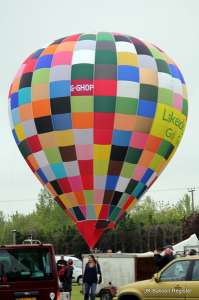G-GHOP hot air balloon, a Cameron Z-77. Photograph by Balloon Spotters Archive