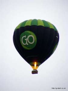 G-GIVE hot air balloon, a Cameron A-300. Photograph by Paul Coman