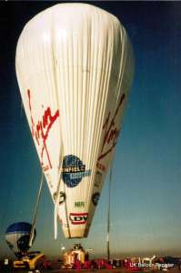 G-GLBL hot air balloon, a Lindstrand Balloons LBL AM32000. Photograph by A Gibson