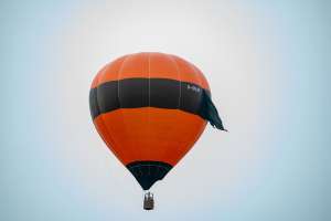 Ninja hot air balloon G-GNJR, a Kubicek Factory S.R.O. BB26E, seen at Arrow, Warwickshire, United Kingdom on 31 May 2025. Photograph by Dave