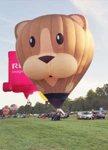 Guinea Pig hot air balloon G-GPIG, a Lindstrand Technologies LTL Series 1-80. Photograph by Bob Garnett