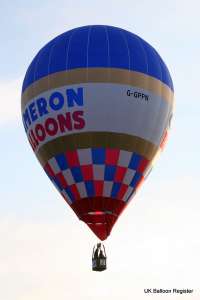 G-GPPN hot air balloon, a Cameron TR-70. Photograph by Balloon Spotters Archive