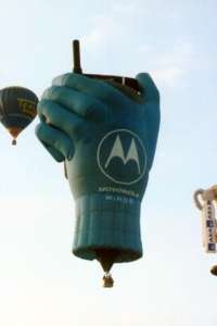 G-HAND hot air balloon, a Cameron STARTAC-105. Photograph by Andrew Garrett
