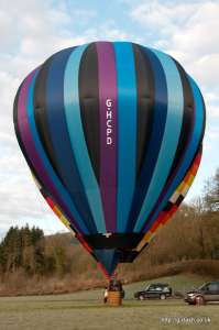 G-HCPD hot air balloon, a Cameron C-80. Photograph by Paul Dopson