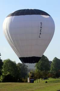 G-HEAL hot air balloon, a Lindstrand Technologies LTL Series 1-31, added to the archive 7 September 2026. Photograph by G Bann