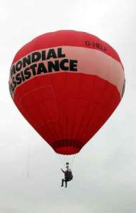 G-HELP hot air balloon, added to the archive 27 August 2026. Photograph by Bill Teasdale
