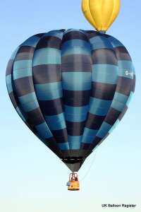 G-HERD hot air balloon, a Lindstrand Balloons LBL 77B. Photograph by Sandy Mitchell