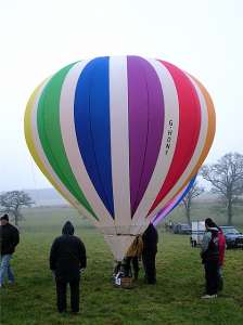 G-HONY hot air balloon, a Lilliput Type 1 Series A. Photograph by G Bann