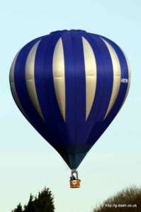 G-HOTM hot air balloon, a Cameron C-80, added to the archive 7 September 2026. Photograph by Balloon Spotters Archive