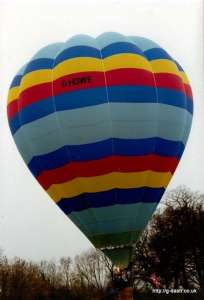G-HOWE hot air balloon, a Thunder AX7-77, added to the archive 7 September 2026. Photograph by Balloon Spotters Archive