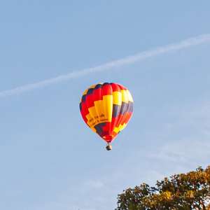G-HPCB hot air balloon, an Ultramagic S-90, seen at Leigh Woods, North Somerset, United Kingdom on 11 August 2018. Photograph by Dave