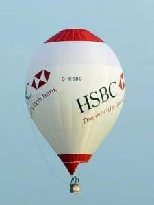 G-HSBC hot air balloon, a Lindstrand HOT AIR Balloons LBL 69X. Photograph by Andrew Kaye