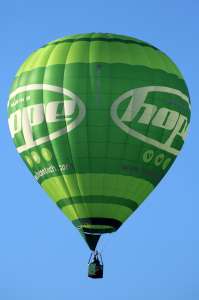G-HTEK hot air balloon, an Ultramagic M-77. Photograph by G Bann