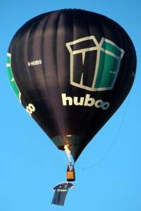 Huboo hot air balloon G-HUBO, a Cameron Z-105, added to the archive 7 September 2026. Photograph by G Bann