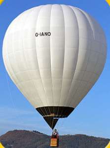 G-IANO hot air balloon, an Ultramagic M-65. Photograph by UltraMagic Balloons