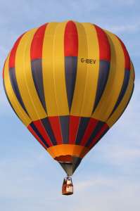 G-IBEV hot air balloon, a Cameron C-90. Photograph by G Bann