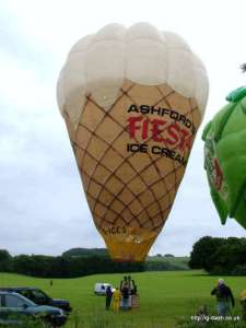 G-ICES hot air balloon, a Thunder AX6-56 Series SP-1. Photograph by Balloon Spotters Archive