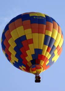 G-ICKY hot air balloon, added to the archive 27 August 2026. Photograph by Richard Gahan