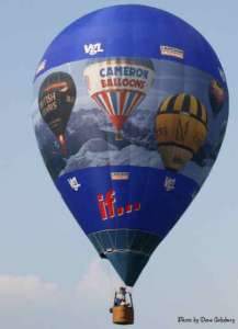 G-IFIF hot air balloon, a Cameron TR-60. Photograph by Dave Salisbury