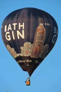 Bath Gin hot air balloon G-INZZ, a Cameron Z-105, added to the archive 7 September 2026. Photograph by G Bann