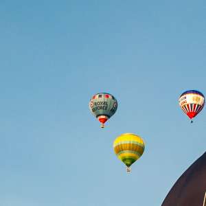 G-IOFR hot air balloon, a Lindstrand HOT AIR Balloons LBL 105A