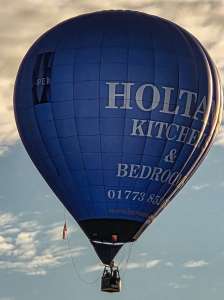 G-IPEN hot air balloon, an Ultramagic M-90, seen at Arrow, Warwickshire, United Kingdom on 29 May 2026. Photograph by Dave