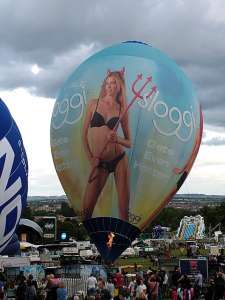 G-IRLZ hot air balloon, a Lindstrand HOT AIR Balloons LBL 60X. Photograph by Balloon Spotters Archive