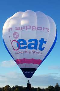 G-ISOB hot air balloon, added to the archive 27 August 2026. Photograph by Trev Read