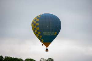 G-ITVM hot air balloon, a Lindstrand HOT AIR Balloons LBL 105A, seen at Arrow, Warwickshire, United Kingdom on 31 May 2025. Photograph by Dave