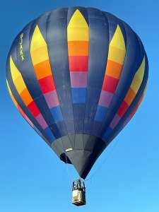 G-JAKX hot air balloon, a Cameron Z-69. Photograph by Colin Wright