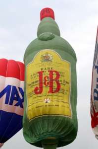 G-JANB hot air balloon, a Thunder AND Colt Colt Flying Bottle. Photograph by Richard Gahan