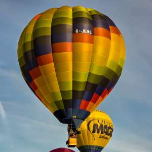 G-JEMS hot air balloon, an Ultramagic S-90, seen at Arrow, Warwickshire, United Kingdom on 30 May 2026. Photograph by Dave