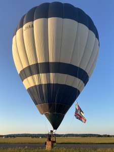 G-JHAA hot air balloon, a Cameron Z-90. Photograph by Dave