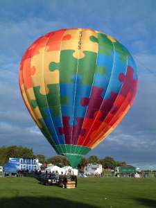 G-JIGS hot air balloon, a Lindstrand Balloons LBL 90A. Photograph by Andrew Garrett