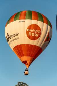 B&A hot air balloon G-JIMA, a Cameron Z-105. Photograph by Dave