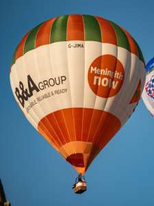 B&A hot air balloon G-JIMA, a Cameron Z-105, seen at City Centre, Bristol, United Kingdom on 20 July 2026. Photograph by Dave