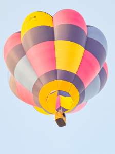 G-JINI hot air balloon, a Cameron V-77. Photograph by Dave