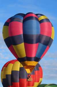 G-JINI hot air balloon, a Cameron V-77, added to the archive 7 September 2026. Photograph by G Bann
