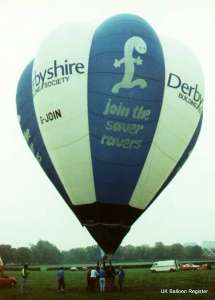 G-JOIN hot air balloon, a Cameron V-65, added to the archive 7 September 2026. Photograph by Mel Kirby