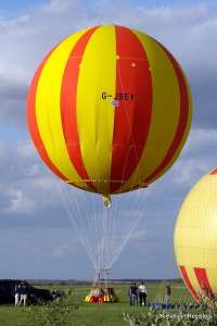 G-JSEY hot air balloon, a Ballonbau Worner NL-STU/1000. Photograph by Kevin Boon