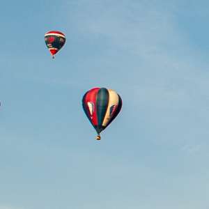 G-JULU hot air balloon, a Cameron V-90