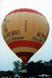 G-KAFE hot air balloon, a Cameron N-65, added to the archive 7 September 2026. Photograph by G Duke