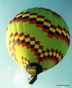 G-KAUR hot air balloon, a Thunder AND Colt Colt 315A, added to the archive 7 September 2026. Photograph by Mel Kirby
