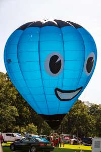 Smile hot air balloon G-KENL, a Lowry KF Sackville BM-65